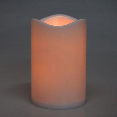 Homeford Flameless Plastic Candle LED Light, Ivory, 4-1/2-Inch