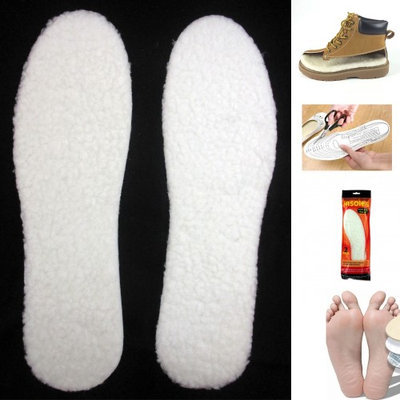 Alltopbargains Pair Winter Boot Shoe Warm Thermal Insole Fleece Foam Men Women Foot Insert Pads