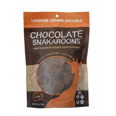 Laughing Giraffe Organics - Coconut Snakaroons - 6 Ounce Bag - Pack of 3 (Chocolate)