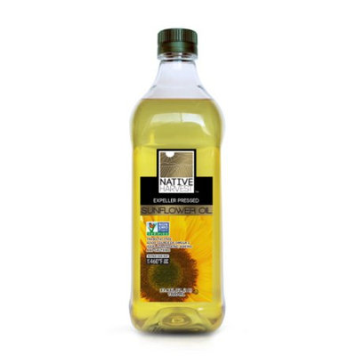 Native Harvest Expeller Pressed High Oleic Non-GMO Sunflower Oil, 1 Liters (33.8 FL OZ)