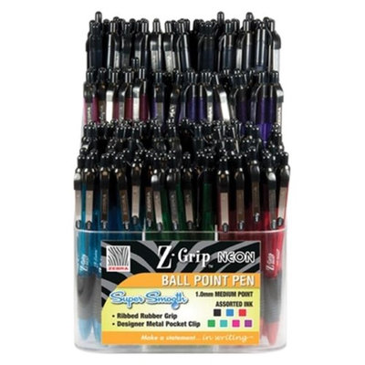 Zebra 26050 Z-Grip Neon Retractable Ballpoint Pen