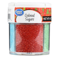 Wal-mart Stores, Inc. Great Value 4 Cell Colored Sugars, 4.4 oz