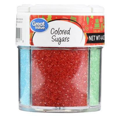 Wal-mart Stores, Inc. Great Value 4 Cell Colored Sugars, 4.4 oz