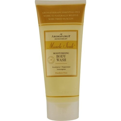 MUSCLE SOAK by Aromafloria BODY WASH 6.7 OZ BLEND OF EUCALYPTUS, PEPPERMINT, AND LEMONGRASS for UNISEX ---(Package Of 5)