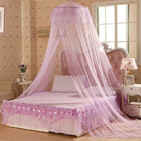 Gilroy Dome Round Mosquito Netting for House Bedding Decor Fly Insect Protection - Purple