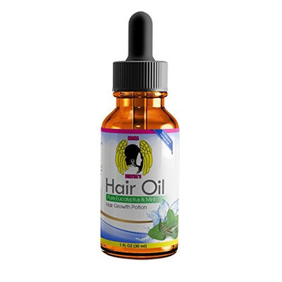 Pure Eucalyptus & Mint Therapeutic Hair Growth Oil Serum Potion Fast Growth Herbal Multi Hair Oils All In One Repairs Damaged Hair and Split Ends For All Hair Types Natural and Permed