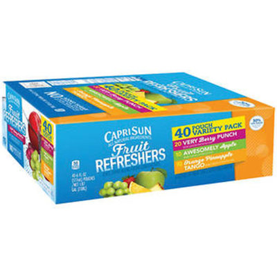 Capri Sun Fruit Refreshers Variety Pack, 40 pk./6 oz.