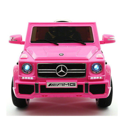 2017 Licensed Mercedes G65 AMG Electric Kids Ride-On Car, MP3 Player, AUX Input, Rubber Tires, PU Leather Seat With 5 Point Safety Harness, 12V Battery Powered, Parental Remote | Pink