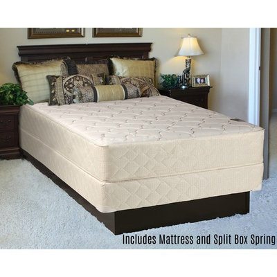 Continental Sleep Orthopedic Long Lasting 10 in. Innerspring Mattress and Split Box Spring