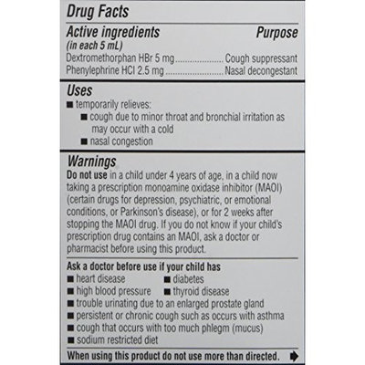 Dr. Cocoa Cough and Cold Daytime Medication,Real Chocolate Taste, 4 Fluid Ounce