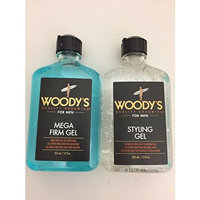 Woody's Quality Grooming for Men, Mega Firm Gel & Styling Gel (12 Ounce)