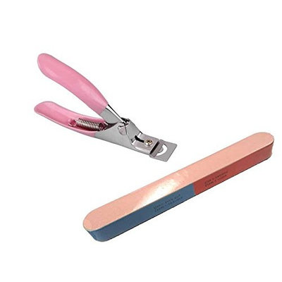 Nail Repair Treament Bundle Acrylic UV Gel False Nail Art Edge Cutter Clipper Manicure Tool Pedicure Care + 4 Way Buffer Sanding Block Shine File Polish Tool Manicure Pedicure AOSTEK(TM)