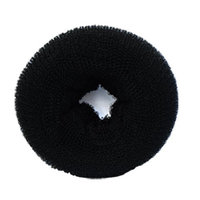 SaveGoodBuy 1PCS Hair Donut Mesh Chignon Bun Maker (Black Color--3 Size for Choose) (Medium(7-8 diameter))