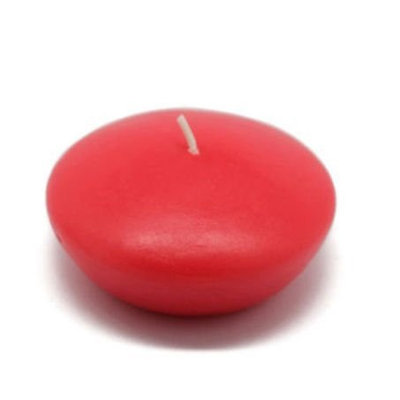 Zest Candle CFZ-051 3 in. Ruby Red Floating Candles -12pc-Box