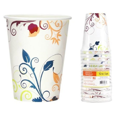 Hanna K Signature 2184626 12 oz Bella Vite Hot-Cold Paper Cup - 16 Count & Pack of 24