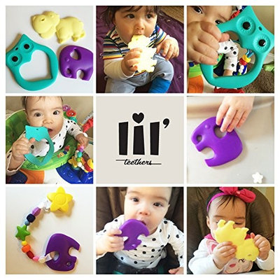 Lil' Teethers Baby Teething Toys. Bendable & Freezer friendly. Highly Recommended by Moms. 100% Silicone (similar to nipples & pacifiers), BPA & Phthalates Free, FDA Compliant. Raccoon