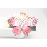 Exquisite Rhinestone butterfly hair clip Fashion Lovely Barrettes jewelry girl, Light pink
