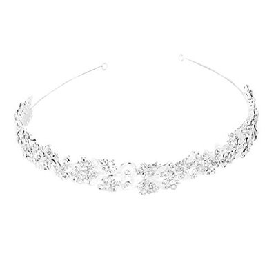 Women's Rhinestone Headband Hair Decoration Flower Leaves Pattern