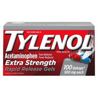 Tylenol Extra Strength Rapid Release Pain Reliever and Fever Reducer Gelcaps - Acetaminophen - 100ct