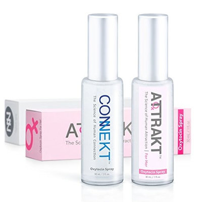 Copulins for Women and Unisex Oxytocin Spray to Attract and Enchant Everyone - Attrakt for Her, Connekt (Set of 2)