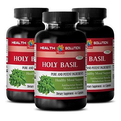 Calm down corner - HOLY BASIL - Basil herb seeds - 3 Bottle 180 Capsules