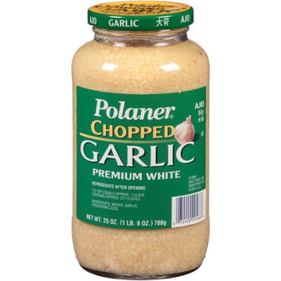 Polaner Premium White Chopped Garlic, 25 oz, (Pack of 6)