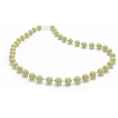 Bitey Beads Classic Silicone Teething Nursing Necklace - Moss Green