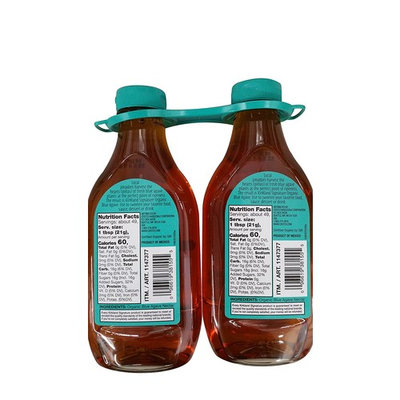 Kirkland Signature Organic Blue Agave 36 oz two bottles