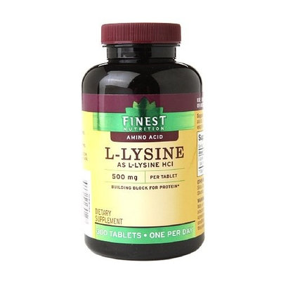 Finest Nutrition L-Lysine 500mg, Tablets 300 ea by AB