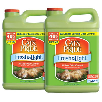 Cat's Pride Fresh and Light All Day Odor Control Scented Multi-Cat Scoop Litter 2-Pack Standard Packaging