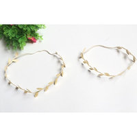 yueton 4pcs Gold and Silver Leaves Headwear Hair Bands Headbands