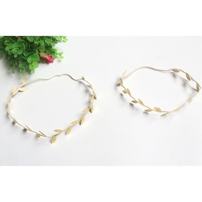 yueton 4pcs Gold and Silver Leaves Headwear Hair Bands Headbands