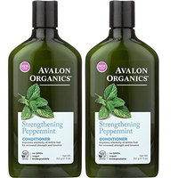 Avalon Organics Peppermint Revitalizing Conditioner 11 oz (Set of 2)