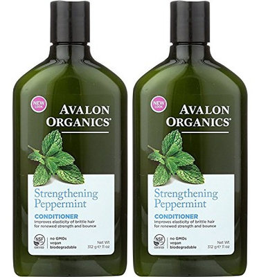 Avalon Organics Peppermint Revitalizing Conditioner 11 oz (Set of 2)