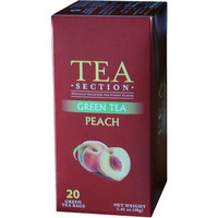 Tea Section Peach Green Tea 20 Bags - Case of 6