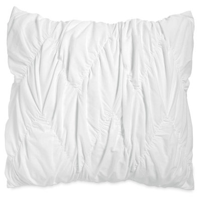 The Pioneer Woman Ruched Chevron Sham Set, White