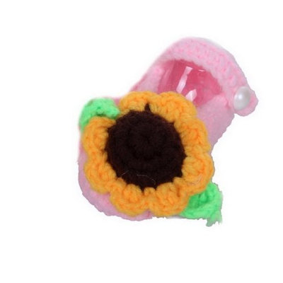 YL Baby Girl's Crochet Adorable Soft Walking Shoes for 0-6 Months
