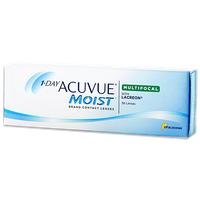 Johnson & Johnson 1-DAY ACUVUE MOIST Multifocal 30 Pack Contact Lenses