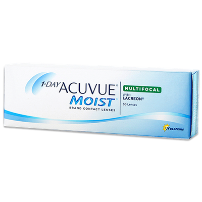 Johnson & Johnson 1-DAY ACUVUE MOIST Multifocal 30 Pack Contact Lenses