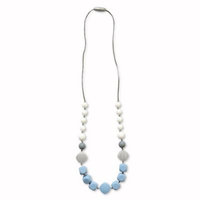 Itzy Ritzy® Teething Happens™ Chewable Mom Jewelry Silicone Necklace in Blue