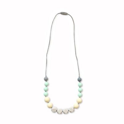 Itzy Ritzy® Teething Happens™ Chewable Mom Jewelry Silicone Necklace in Tan