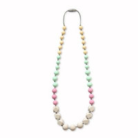 Itzy Ritzy® Teething Happens™ Chewable Mom Jewelry Silicone Necklace in Jade/Mauve