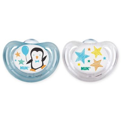 Nuk® Airflow 0-6M 2-Pack Penguin Orthodontic Pacifiers in Blue