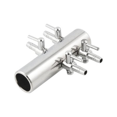 Aquaculture Dual Row Air Flow Control 4 Way Aquarium Lever Valve