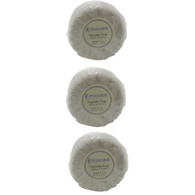 Poggesi Vegetable Soap Lot of 2oz Bath Bars. Total of 6oz (Pack of 3)