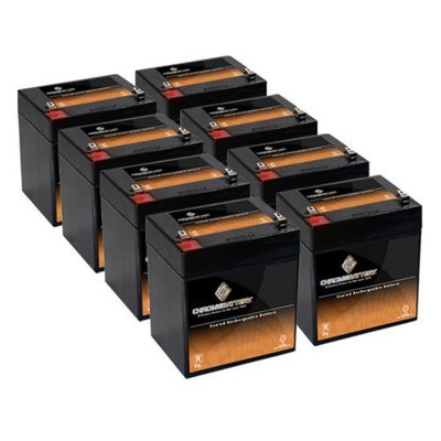 12V 5.4AH SLA Battery for iZip i-1308 - 8PK