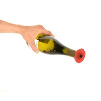 Poppy Bottle Stopper in Red