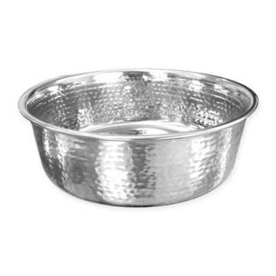 Neater Feeder® 64 oz. Hammered Stainless Steel Large Pet Bowl