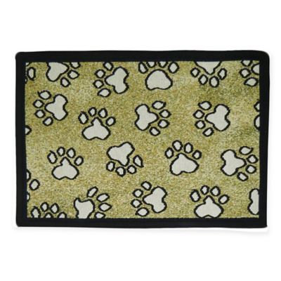 Park B. Smith® All Paws 13-Inch x 9-Inch Tapestry Pet Mat in Sand