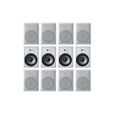 Acoustic Audio CS-IW630 3600 W RMS Indoor Speaker - 3-way - White - 45 Hz to 20 kHz - 8 Ohm - 93 dB Sensitivity - In-ceiling, In-wall